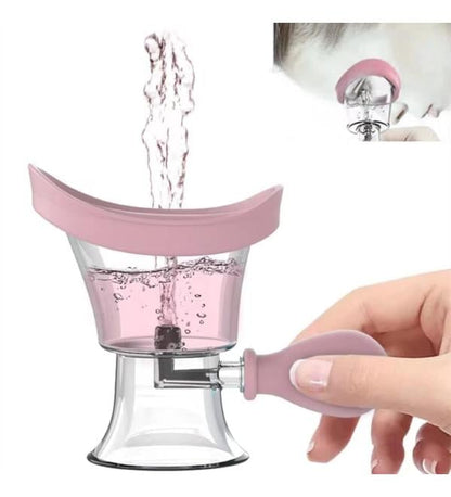 Eye Wash Cup, Eye Wash Kit - Silicone Manual Air Pressure Eye Cleaning Cup for Eye Rinse