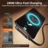 240W Type C Charging Cable with Built-in Phone Stand
