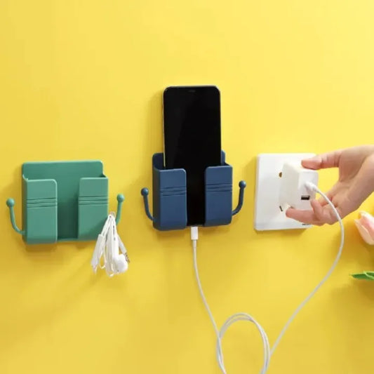 Wall-Mounted Mobile Phone Holder with Hook for Mobile Phone Charging Stand