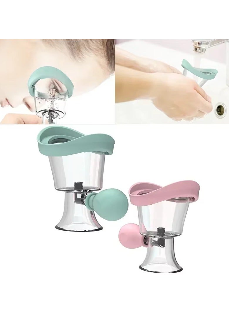 Eye Wash Cup, Eye Wash Kit - Silicone Manual Air Pressure Eye Cleaning Cup for Eye Rinse