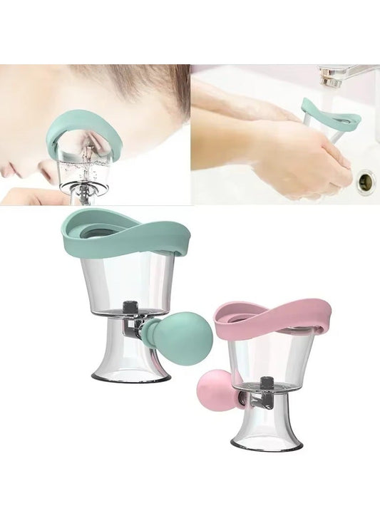 Eye Wash Cup, Eye Wash Kit - Silicone Manual Air Pressure Eye Cleaning Cup for Eye Rinse