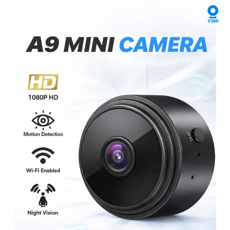 A9 Mini HD Magnetic Wifi Camera 1080P HD Result With HDSF App Mini Camera